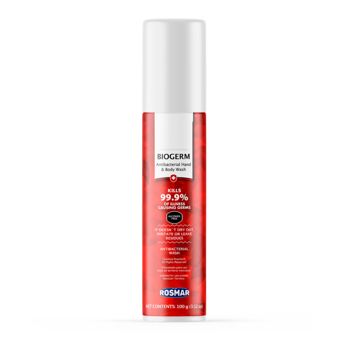 BIOGERM® Aerosol antibacterial de manos y cuerpo | 100g – GRUPO ROSMAR
