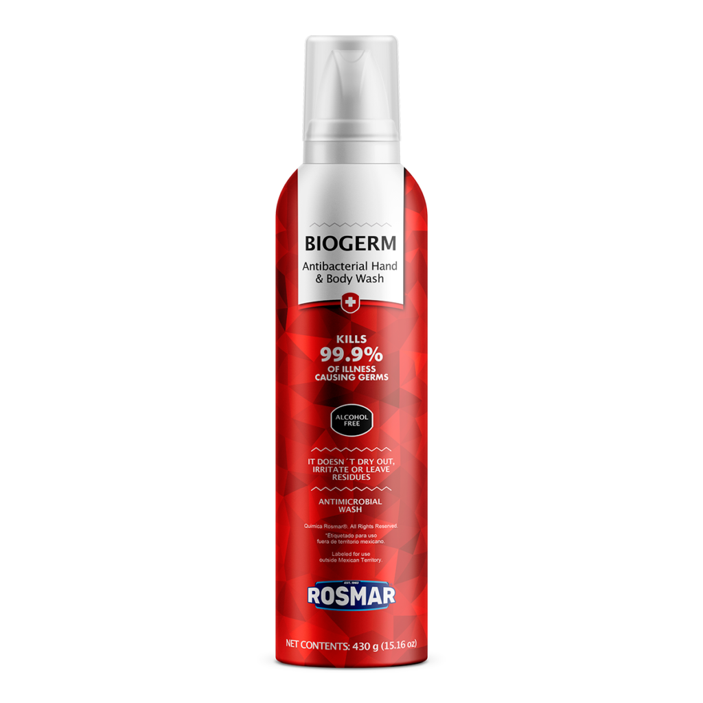 BIOGERM® Aerosol antibacterial de manos y cuerpo | 430g – GRUPO ROSMAR